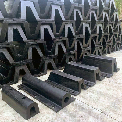 প্রাকৃতিক রাবার V টাইপ ফেন্ডার 200mm-1000mm উচ্চতা পরিধান প্রতিরোধী