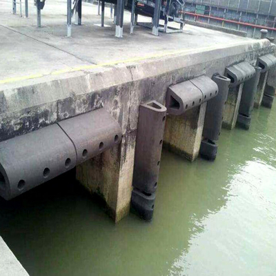 বোট ডক বাফার সুরক্ষার জন্য তাপ প্রতিরোধী ডি টাইপ ফেন্ডার PIANC2002 কালো রাবার