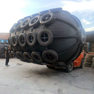 Pianc 2002 মেরিন 3.3 X 6.5m ফ্লোটিং ফেন্ডার ইয়োকোহামা বোট ডক উইথ এয়ারক্রাফ্ট টায়ার